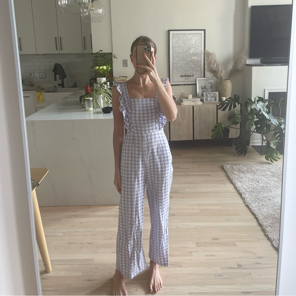 Urban outfitters gingham jumpsuit